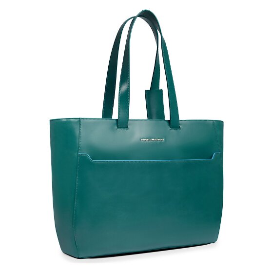 Piquadro Blue Square Bolsa de compras Piel natural 40 cm