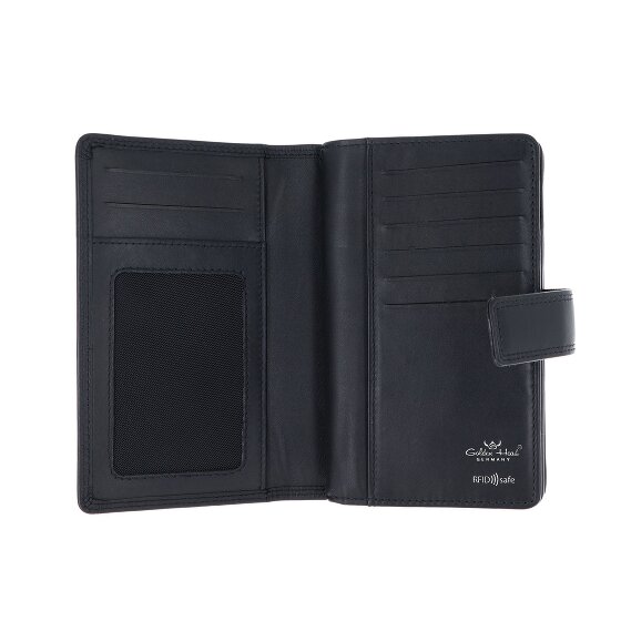 Golden Head Polo Cartera Bloqueo RFID Piel natural 15.5 cm