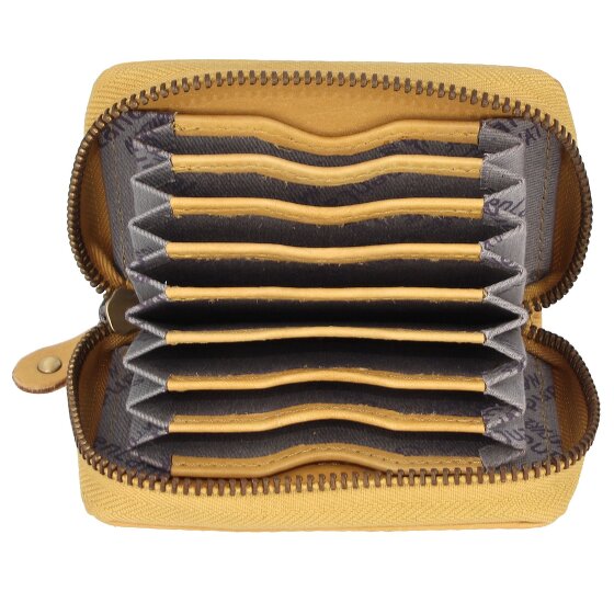 Greenland Nature Estuche para tarjetas de crédito de cuero RFID 10,5 cm