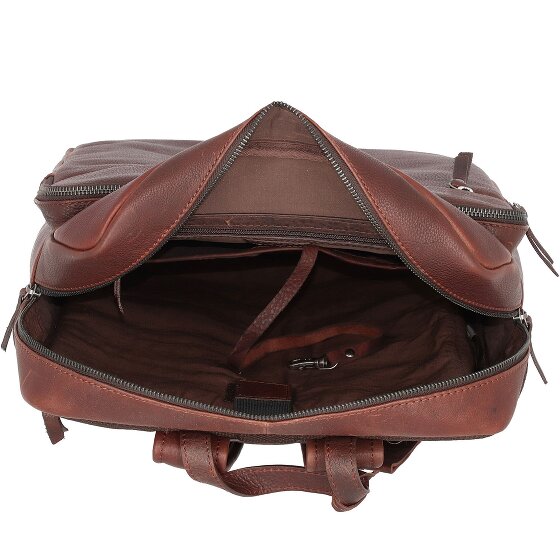 Burkely Mochila antigua Avery Piel 44 cm Compartimento para portátil