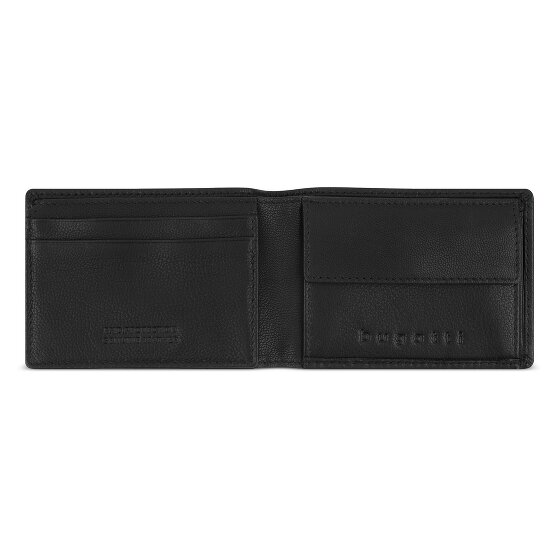 bugatti Black Magic Cartera Piel 10 cm