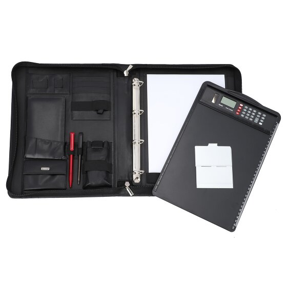 Alassio Cesena estuche de escritura de cuero 36 cm