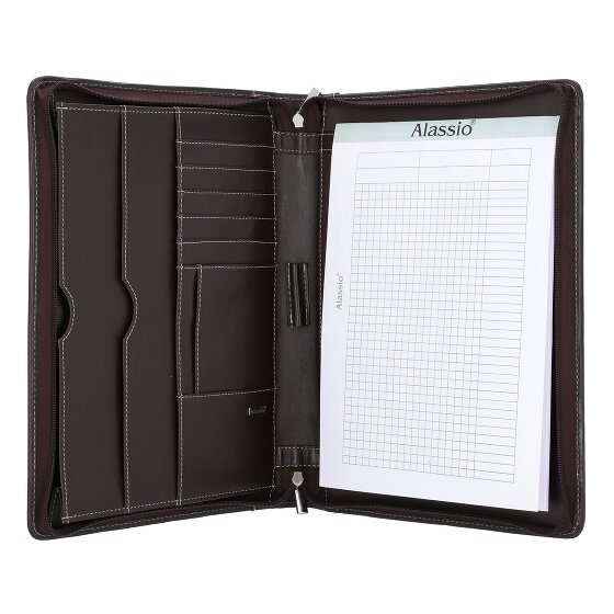 Alassio Mónaco estuche de escritura de cuero 34 cm