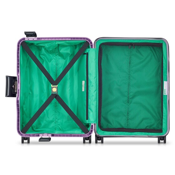 Delsey Paris x United Colors of Benetton Color Block Hardside Trolley de cabina de 4 ruedas 55 cm