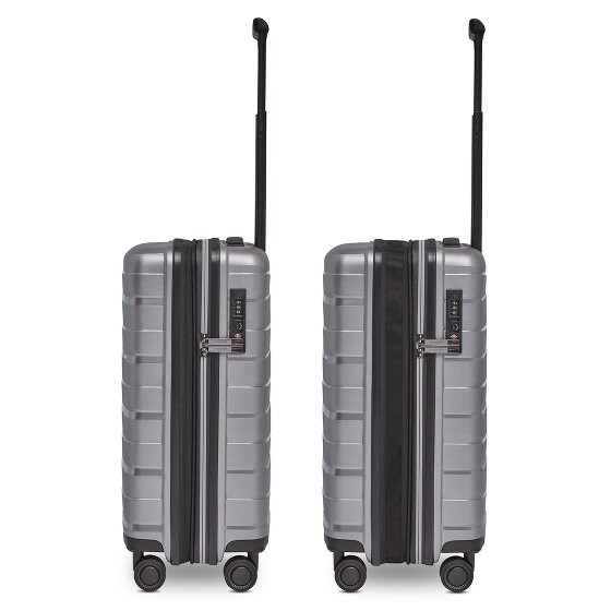 Bergpfeil Trolley de cabina de viaje de 4 ruedas S 55 cm con pliegue de expansión