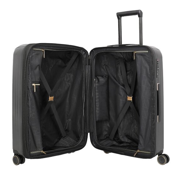 Travelite Barbara Novelty 4 ruedas Juego de maletas 3 piezas con pliegue de expansión