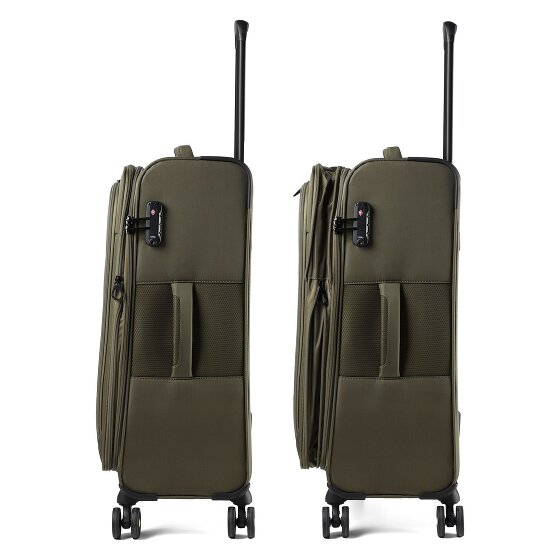 d&n Travel Line 9704 4 ruedas Carrito M 68 cm con pliegue de expansión