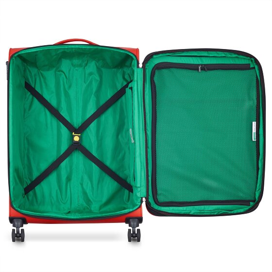 Delsey Paris x United Colors of Benetton Colour Block Trolley de 4 ruedas 77cm con pliegue de expansión