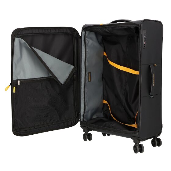 Mandarina Duck Eco Coated 4 ruedas Trolley L 78 cm Con fuelle expandible