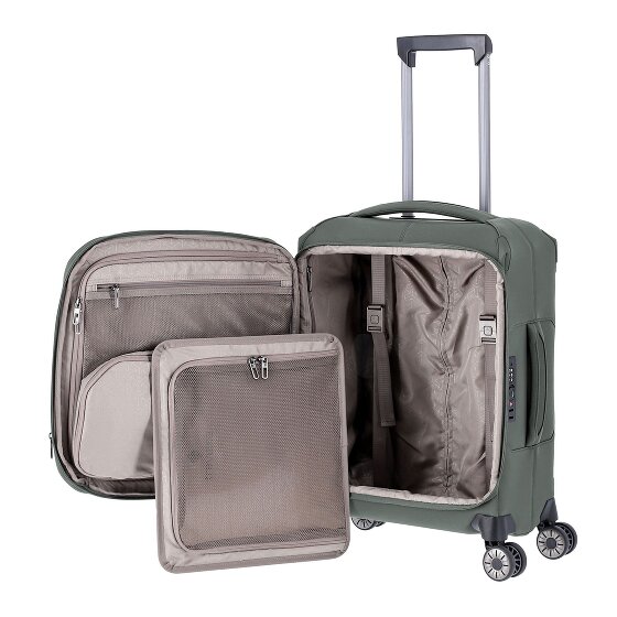 Travelite Priima 4 ruedas Carro de la cabina 55 cm con pliegue de expansión