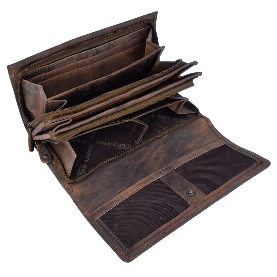 Greenland Nature Montenegro Billetera de cuero 19 cm