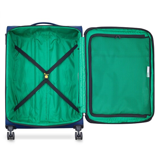 Delsey Paris x United Colors of Benetton Colour Block Trolley de 4 ruedas 77cm con pliegue de expansión