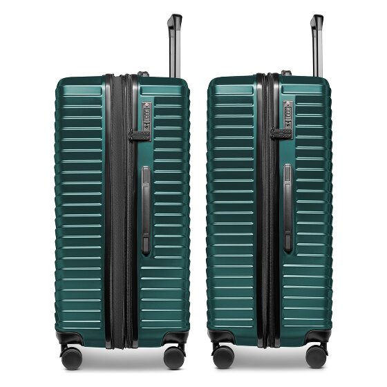 Redolz Essentials 18 4 ruedas Juego de maletas 3 piezas con pliegue de expansión