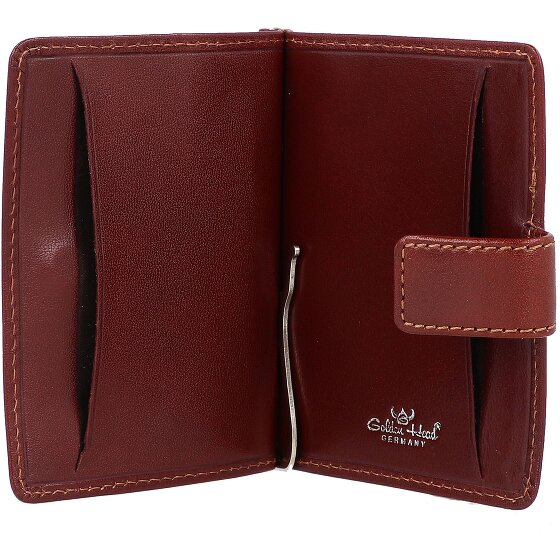 Golden Head Estuche para tarjetas de crédito Colorado de cuero de 8,5 cm con clip para billetes