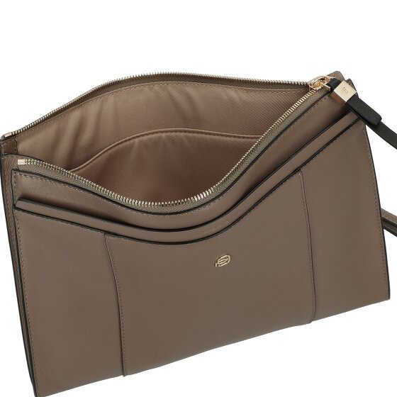 Piquadro Círculo de la tableta de cuero bolso de embrague 30,5 cm