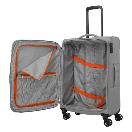 Travelite Umbria 4 ruedas Juego de maletas 3 piezas con pliegue de expansión