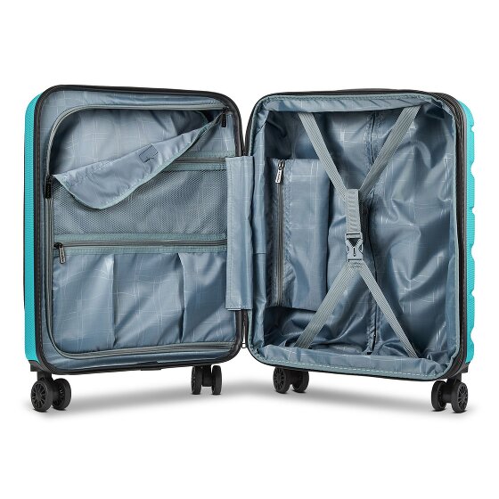 Franky Munich 4.0 4 ruedas Maletas de cabina 55 cm Compartimento para el portátil Con asa expansible