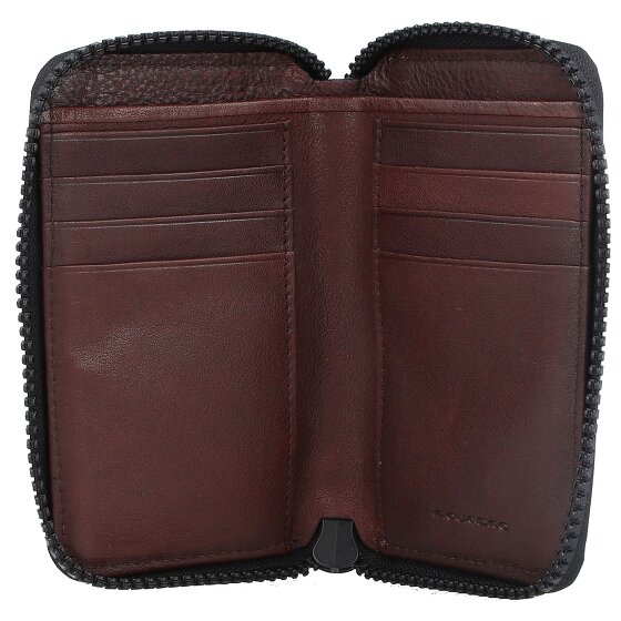 Piquadro Cartera de cuero Harper 9 cm