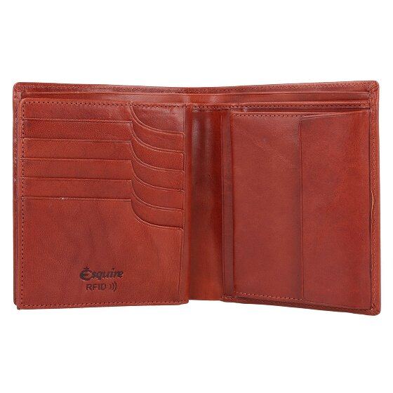 Esquire Cartera Toscana de cuero RFID 11 cm
