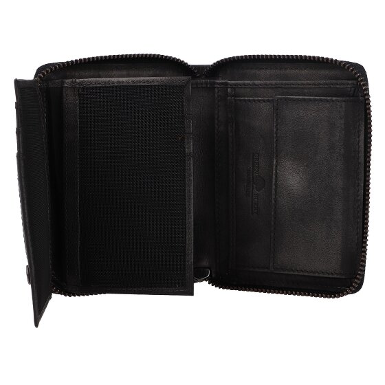 Greenburry Destressed Cartera Protección RFID Piel 13 cm