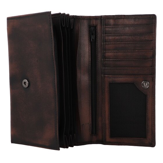 Greenburry Destressed Cartera Protección RFID Piel 13 cm