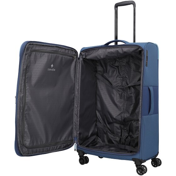 Travelite Corsiica 4 ruedas Carrito L 77 cm con pliegue de expansión