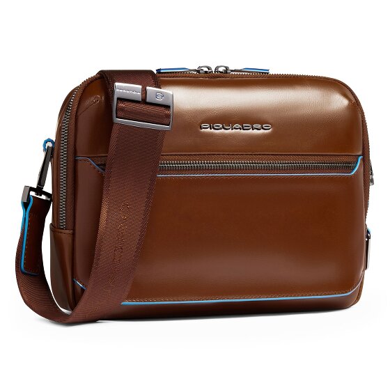 Piquadro Blue Square Bolsa de hombro Protección RFID Piel 25 cm