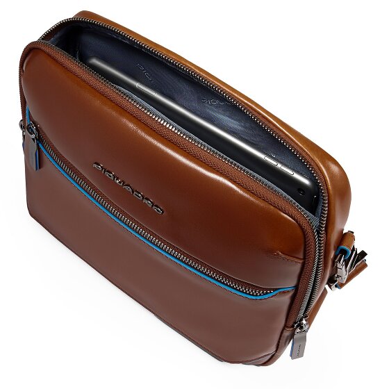 Piquadro Blue Square Bolsa de hombro Protección RFID Piel 25 cm