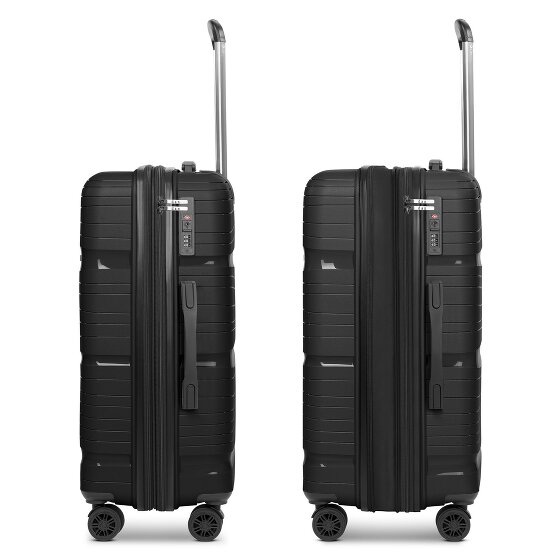 d&n Travel Line 4300-Plus 4 ruedas Carrito M 65 cm con pliegue de expansión