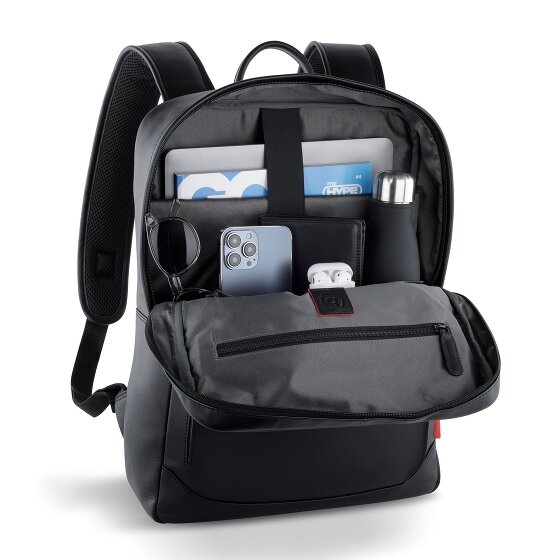 bugatti Clark Mochila de día Piel 42 cm Compartimento para el portátil