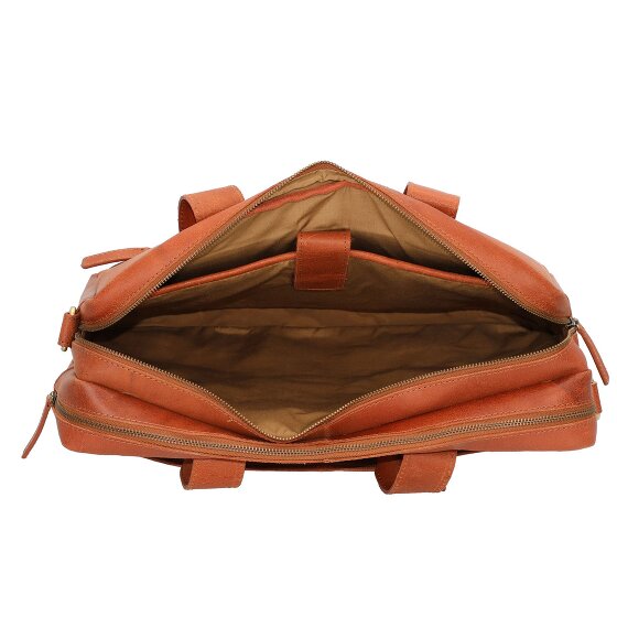 Burkely Maletín Vintage Jesse Piel 42 cm Compartimento Portátil