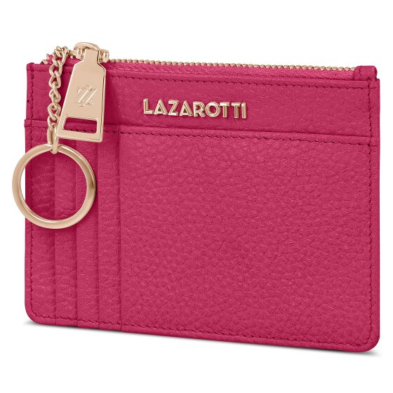 Lazarotti Estuche para llaves de piel Bolonia 11,5 cm con compartimento para etiqueta de aire