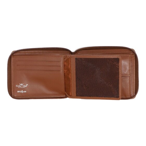 Golden Head Polo Cartera Bloqueo RFID Piel natural 12.5 cm