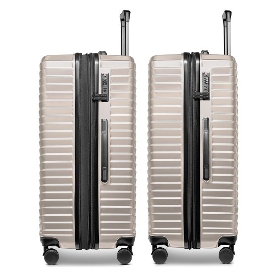 Redolz Essentials 18 4 ruedas Juego de maletas 3 piezas con pliegue de expansión