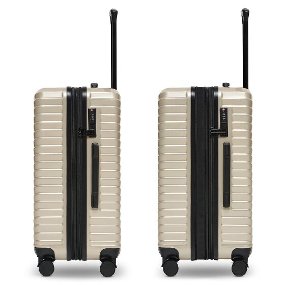 Redolz Essentials 18 4 ruedas Juego de maletas 3 piezas con pliegue de expansión