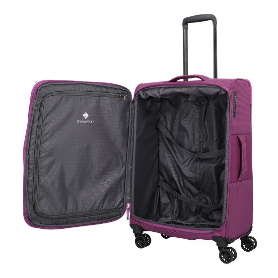 Travelite Corsiica 4 ruedas Carrito M 67 cm con pliegue de expansión