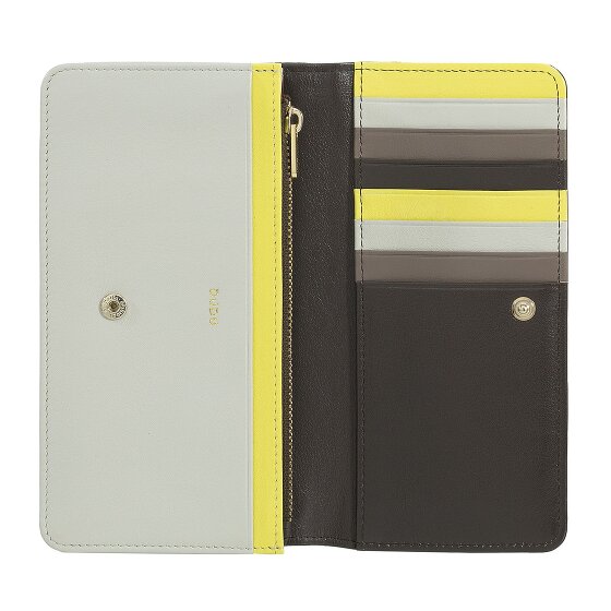 DuDu Billetera de cuero RFID 17,5 cm