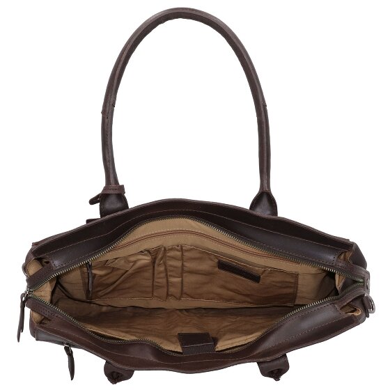 Burkely Vintage Doris Bolso de hombro de cuero 39 cm Compartimento para portátil