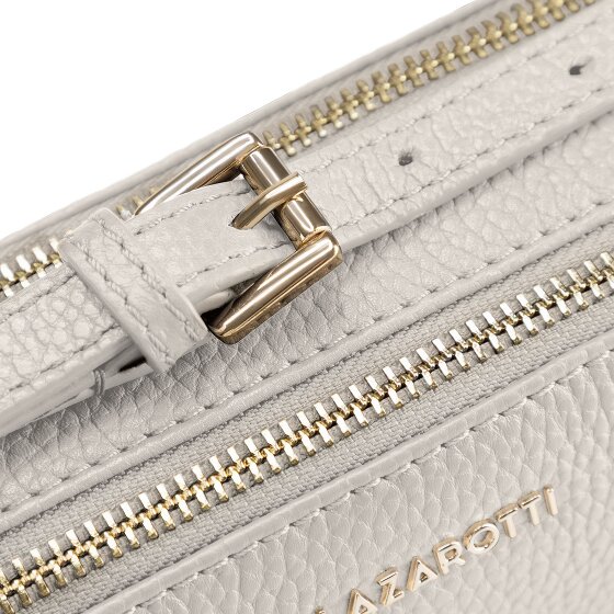 Lazarotti Bolso bandolera de piel de Bolonia Bolso para cámara de piel con doble cremallera 18 cm