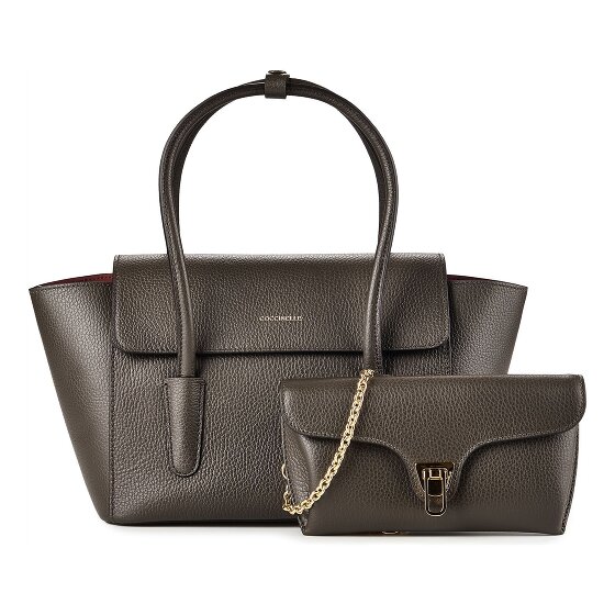 Coccinelle Double Beat Bolsa de hombro Piel natural 31 cm