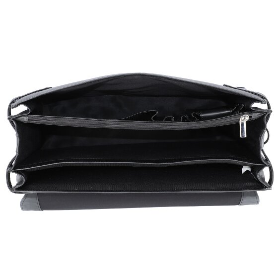 Alassio Maletín Monza de piel 38 cm compartimento para portátil