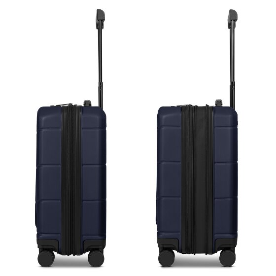 Police London 4 ruedas Trolley de cabina 55 cm Compartimento para laptop Con fuelle expandible