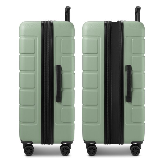 Saxoline Miami 4 ruedas Carrito L 75 cm con pliegue de expansión