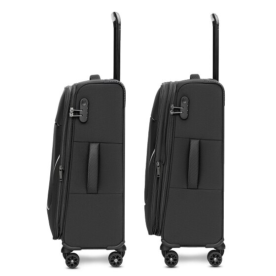 Stratic taska juego de maletas de 4 ruedas 3 pzs. con plegado extensible