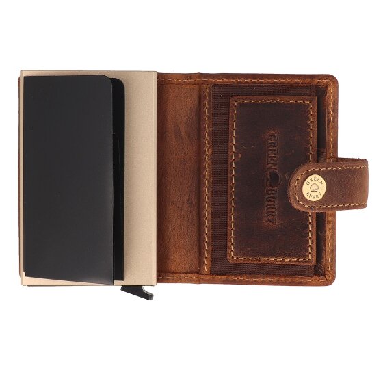 Greenburry Vintage Cartera Protección RFID Piel 7.5 cm