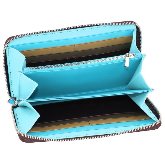 DuDu Cartera de cuero de 19 cm