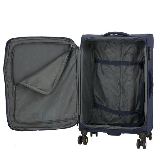 d&n Travel Line 9704 4 ruedas Carrito M 68 cm con pliegue de expansión