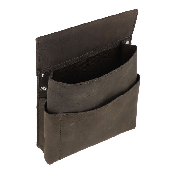 Alassio Cartera de camarero riñonera de cuero 10 cm
