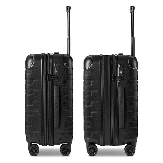 Tonino Lamborghini Milano 4 ruedas Trolley de cabina S 54 cm Con fuelle expandible