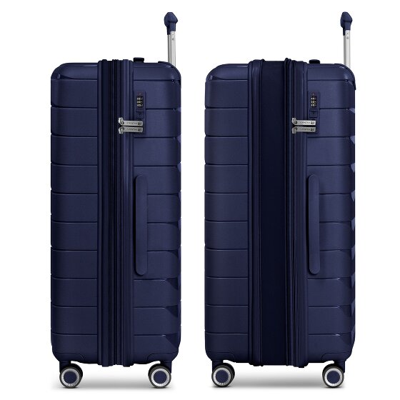 Franky London 4 ruedas Carrito L 74 cm con pliegue de expansión